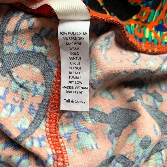 LuLaRoe Tall and Curvy Floral Leggings - Picture 4 of 4